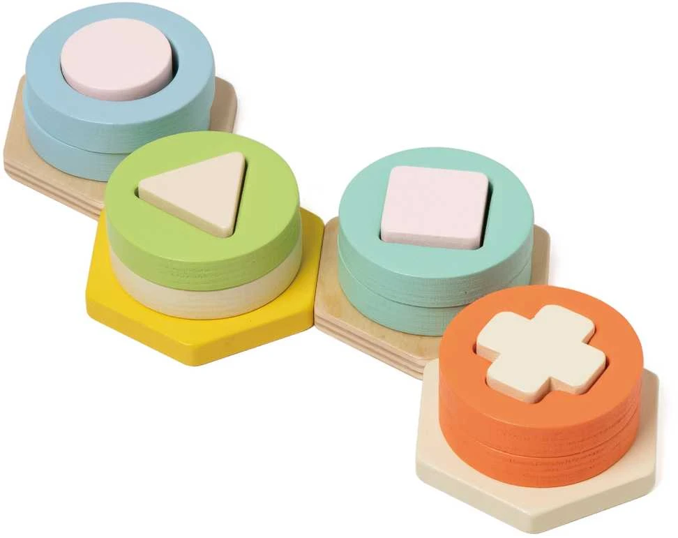 CLASSIC WORLD Montessori formų ir spalvų rūšiuoklė