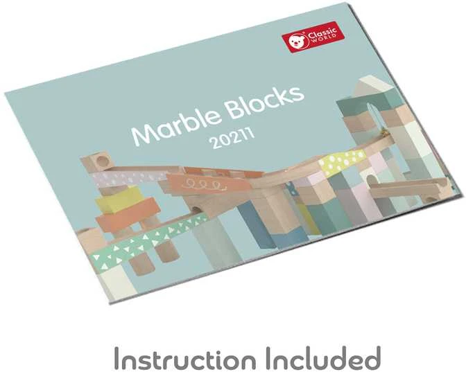 CLASSIC WORLD Mediniai Blokai Marmuro Takas 3+