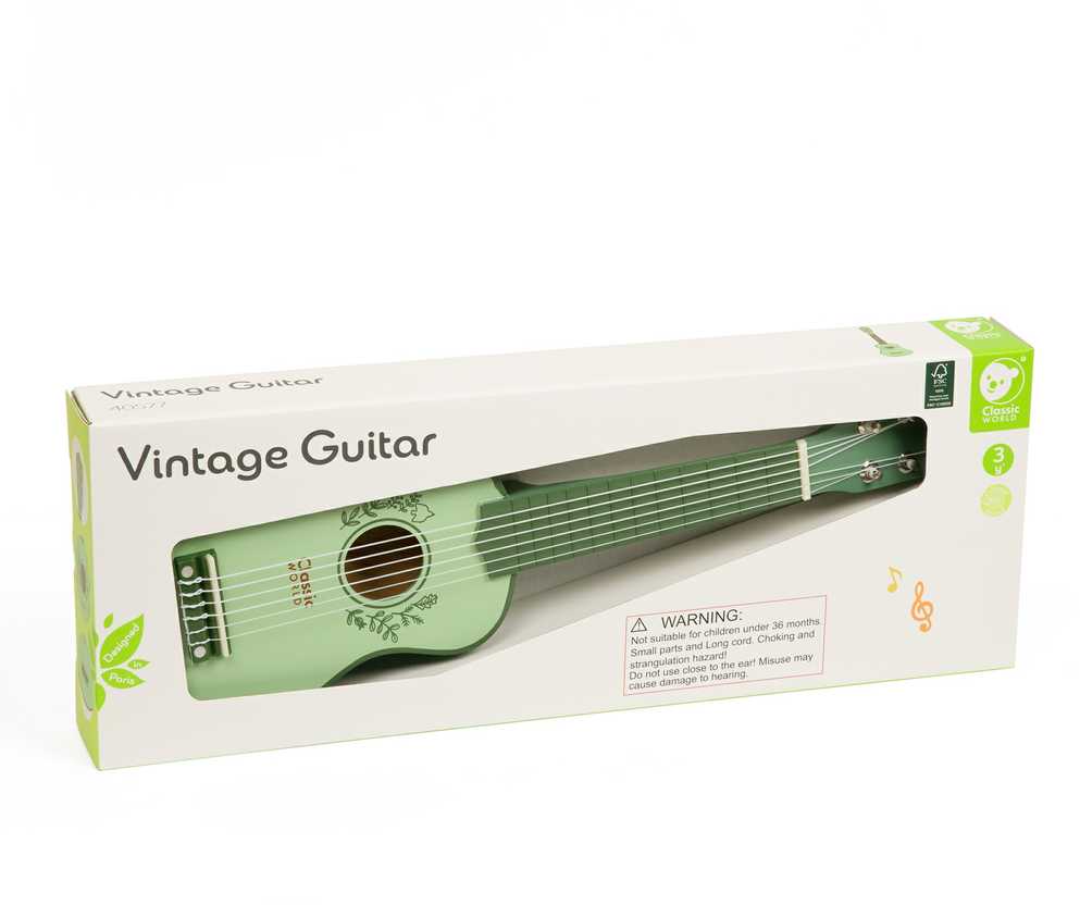 CLASSIC WORLD Vaikiška Vintage Gitara 3+ amžiaus