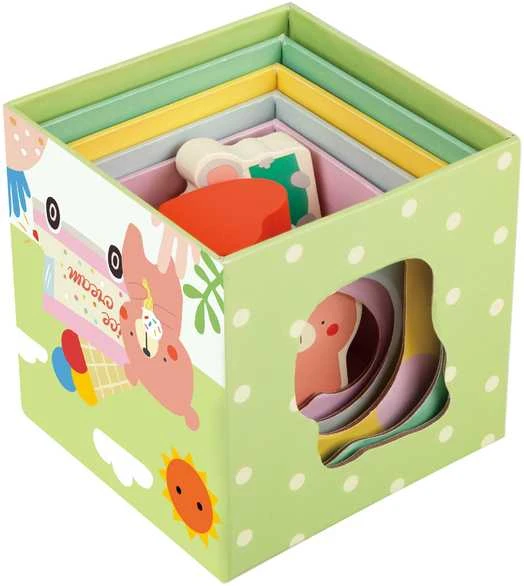 Dėlionė CLASSIC WORLD CW20222 Puzzle Cube Box Miško piramidė 10 vnt.