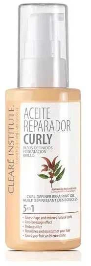 Clearé Institute Skirtas garbanotiems plaukams Curls Defined Curl Repair Oil Moisturising Shine, 50 ml