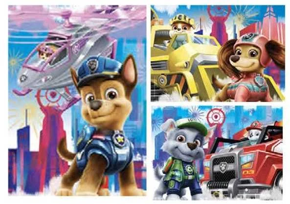 Clementoni Dėlionė 3x48 vnt. - Šunyčiai patruliai (PAW Patrol)