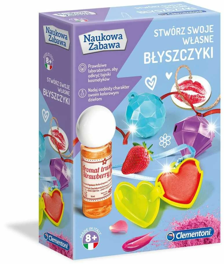 Clementoni: Moksliniai linksmybės - lūpų blizgiai