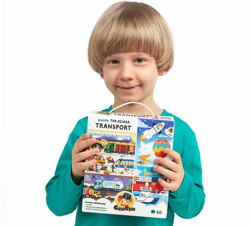 CzuCzu Dėlionė Transporto Priemonių Veikimo Principai 60 dalių + edukacinis plakatas