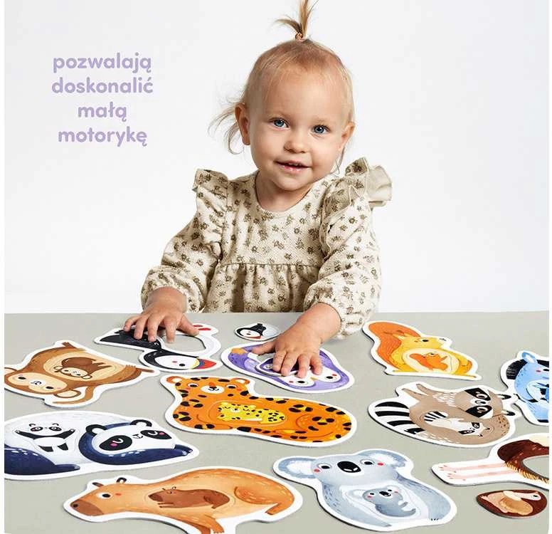 CzuCzu Pirmoji dėlionė Mama ir aš 18+ mėnesių 22 vienetai gyvūnaiZA5557