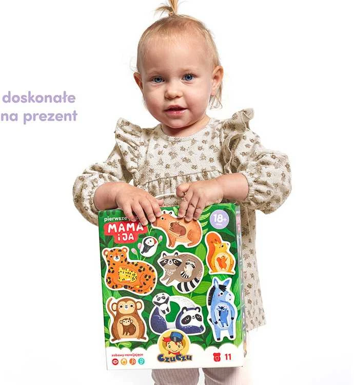 CzuCzu Pirmoji dėlionė Mama ir aš 18+ mėnesių 22 vienetai gyvūnaiZA5557