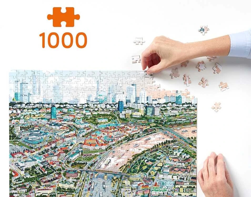 CzuCzu Dėlionė 1000 vnt. - Varšuvos miestas