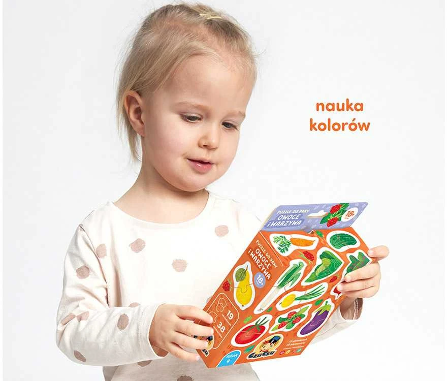 Dėlionė CzuCzu Puzzle for pairs Fruits ir daržovės step 4 19 puzzles 18m+ ZA5546