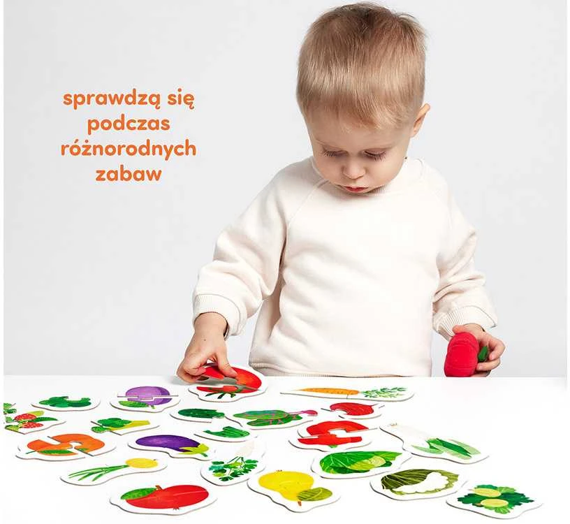 Dėlionė CzuCzu Puzzle for pairs Fruits ir daržovės step 4 19 puzzles 18m+ ZA5546