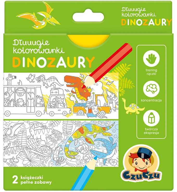 Czuczu ilgi dažymo puslapiai dinozaurai za4229
