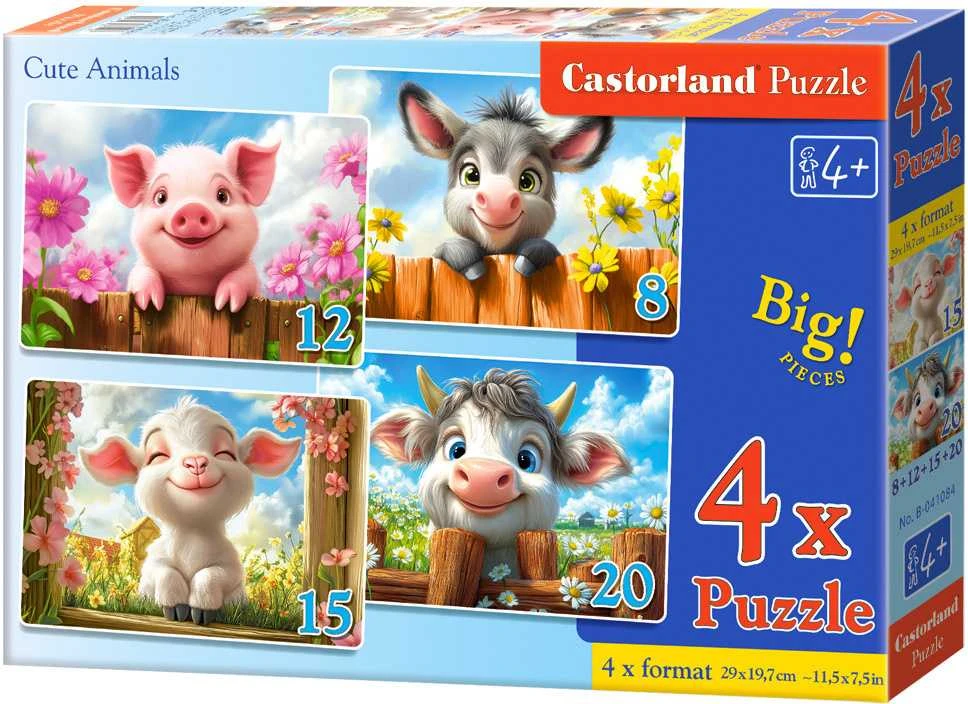 Castorland Dėlionė 55 vnt. - Mieli gyvūnai