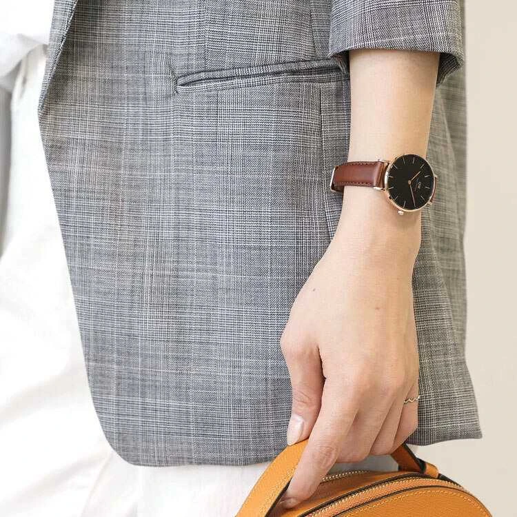DANIEL WELLINGTON klasikinis Šefildo moteriškas LAIKRODIS DW00100169 + DĖŽĖ