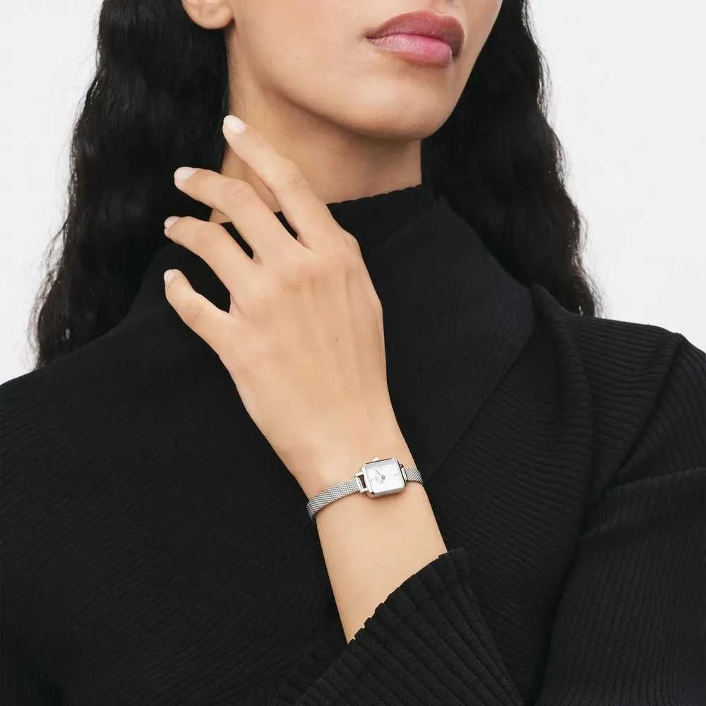 MOTERIŠKAS LAIKRODIS DANIEL WELLINGTON Quadro Mini 15mm DW00100726 + BOX (zw524b)
