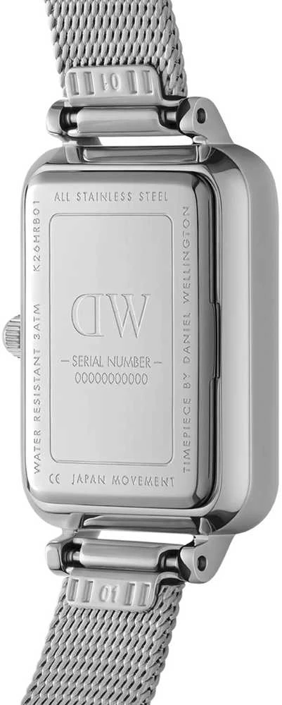 MOTERIŠKAS LAIKRODIS DANIEL WELLINGTON Quadro Lumine presuotas pianinas 20mm DW00100580 + DĖŽĖ (zw519c)