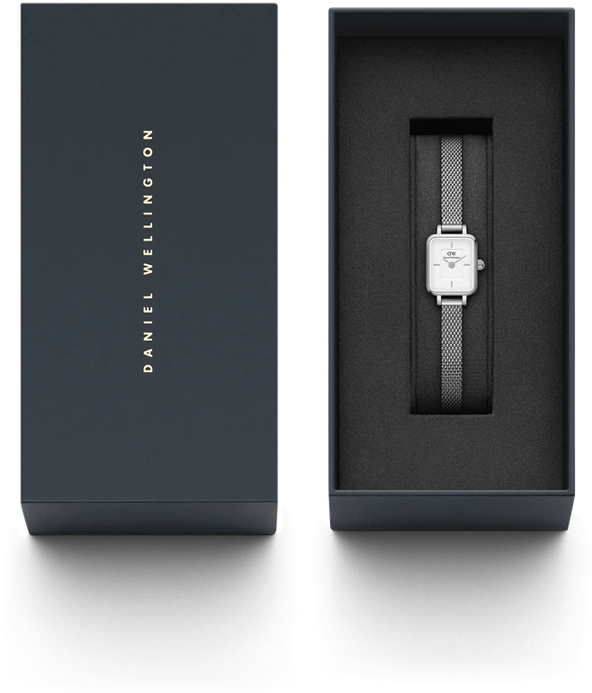 MOTERIŠKAS LAIKRODIS DANIEL WELLINGTON Quadro Mini 15mm DW00100726 + BOX (zw524b)