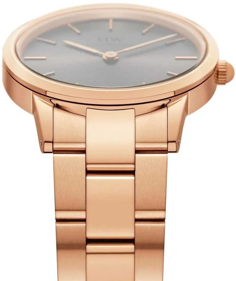 DANIEL WELLINGTON Iconic Link pilkas vyriškas laikrodis DW00100332 (zw003a)