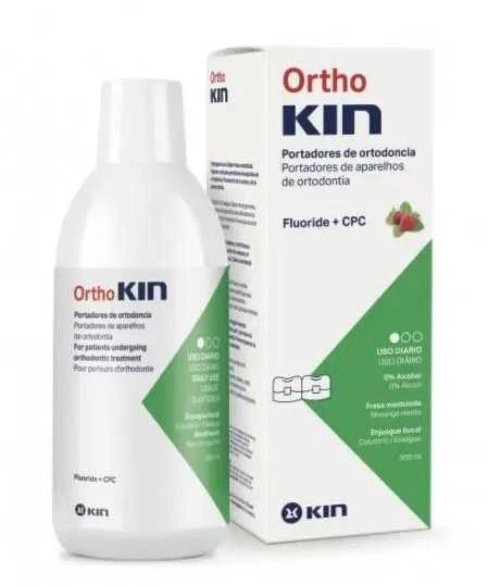 Kin Othokin burnos skalavimo skystis "Strawberry Mint" 500ml