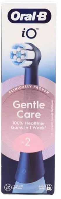 Braun Oral-B Atsarginiai Šepetėlių Antgaliai iO Gentle Care Juodos 4 Vnt.