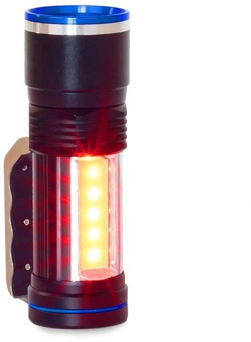 Prožektorius Bailong T624 su CREE XM-L T6 dioda ir COB šviesos funkcija