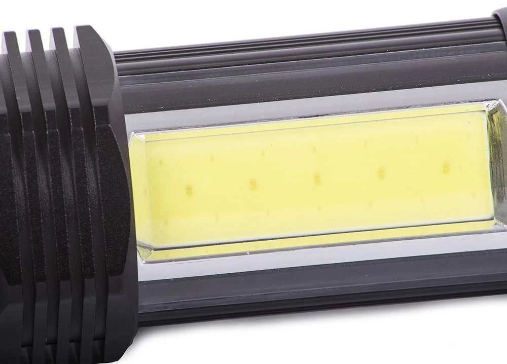 Prožektorius Bailong T624 su CREE XM-L T6 dioda ir COB šviesos funkcija