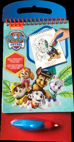 Kids Licensing Dažymo puslapiai + vandens rašiklis Paw Patrol