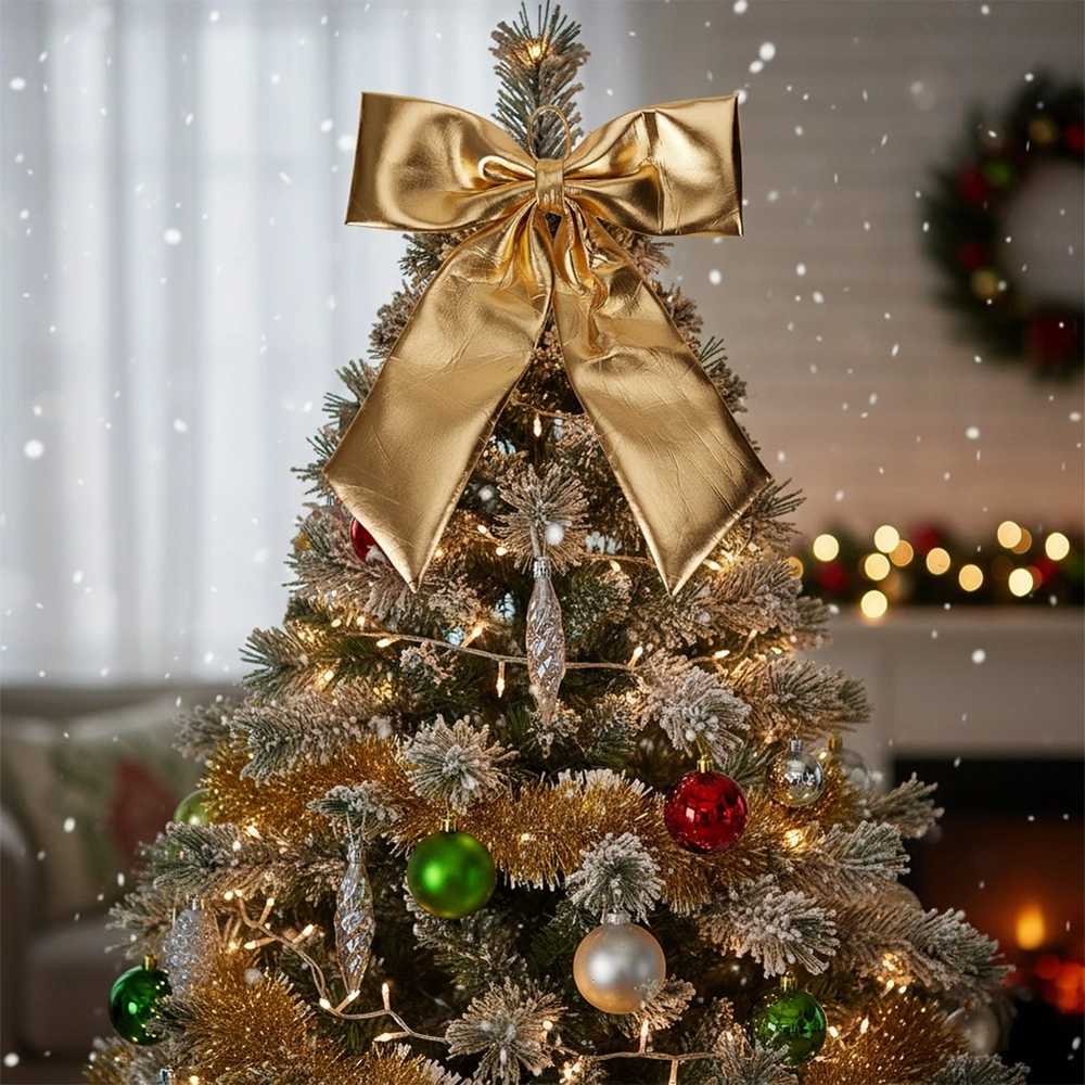 Christmas Decoration Dekoratyvinė juosta XXL 68x80 cm - Aukso spalva - Kalėdinė dekoracija