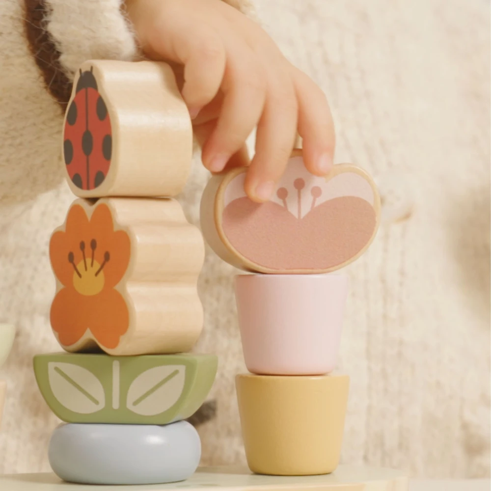 Viga Toys VIGA Medinis Spalvų Rūšiavimo Galvosūkis „Sodas“ 12m+