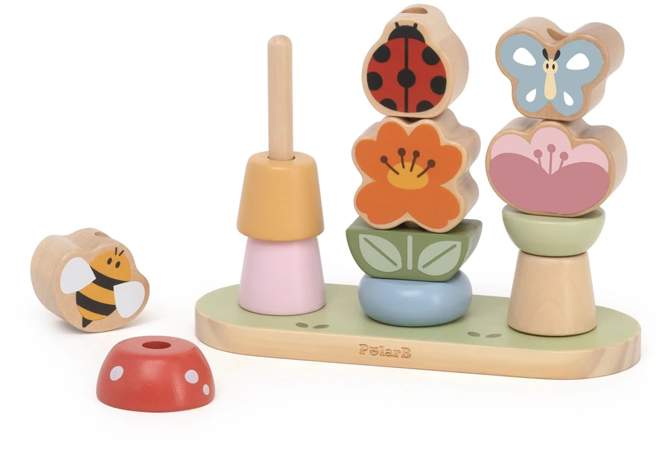 Viga Toys VIGA Medinis Spalvų Rūšiavimo Galvosūkis „Sodas“ 12m+