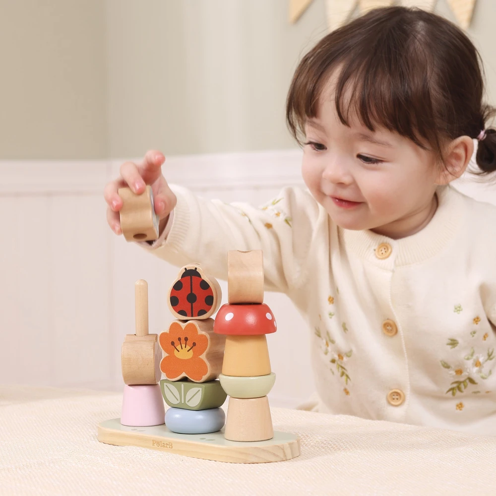 Viga Toys VIGA Medinis Spalvų Rūšiavimo Galvosūkis „Sodas“ 12m+