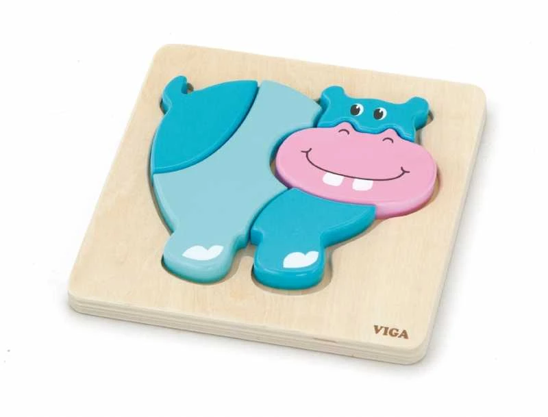 „Viga“ pirmasis medinis kūdikio hippo galvosūkis