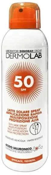 Dermolab Sun Milk Purškiklis Spf50 purškiamas pienelis nuo saulės Spf50 150ml