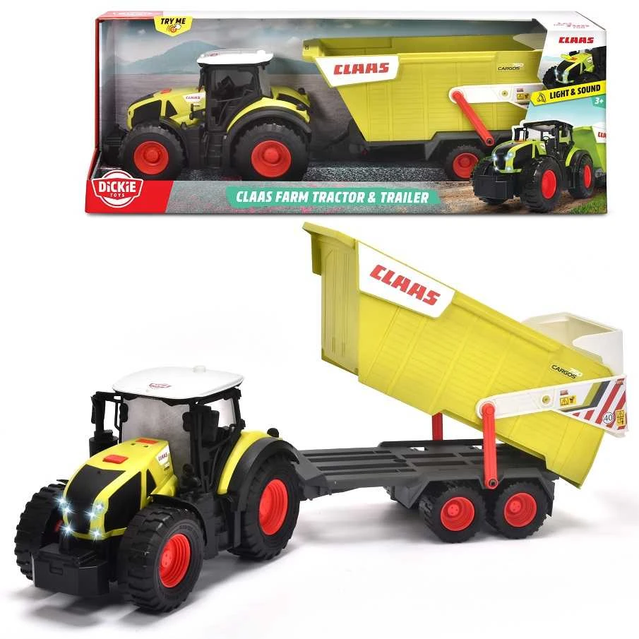 „Dickie Farm“ didelis „Claas“ traktorius su 64 cm priekaba