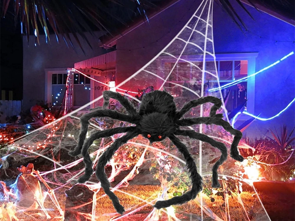 Didžiulė Helovino tarantulas dekoracija