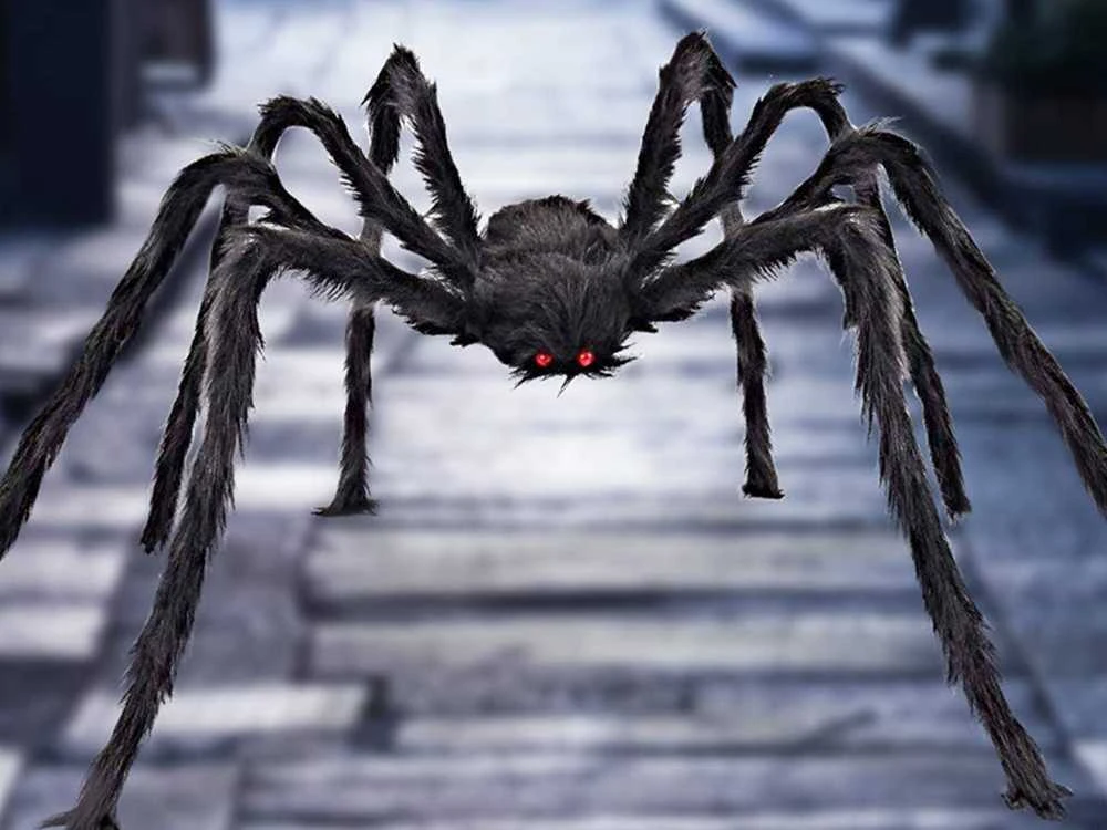 Didžiulė Helovino tarantulas dekoracija