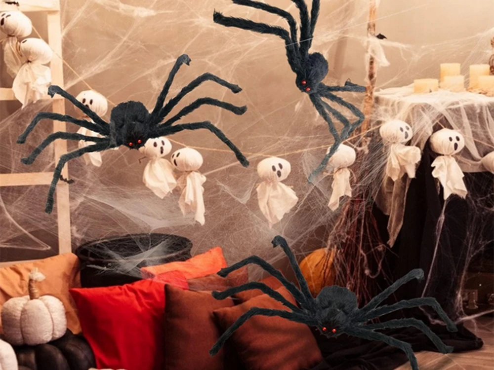 Didžiulė Helovino tarantulas dekoracija