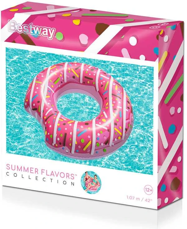 Bestway Didelis plaukimo ratas, spurga, 107 cm