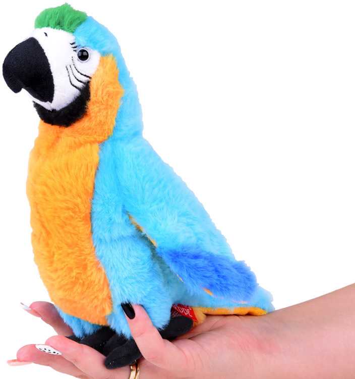 Beppe Pliušinis žaislas - mėlynoji papūga ara, 22 cm