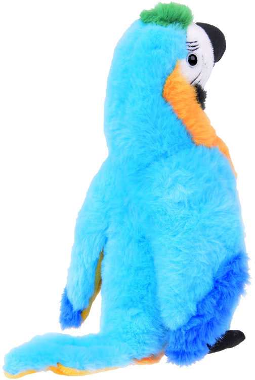 Beppe Pliušinis žaislas - mėlynoji papūga ara, 22 cm