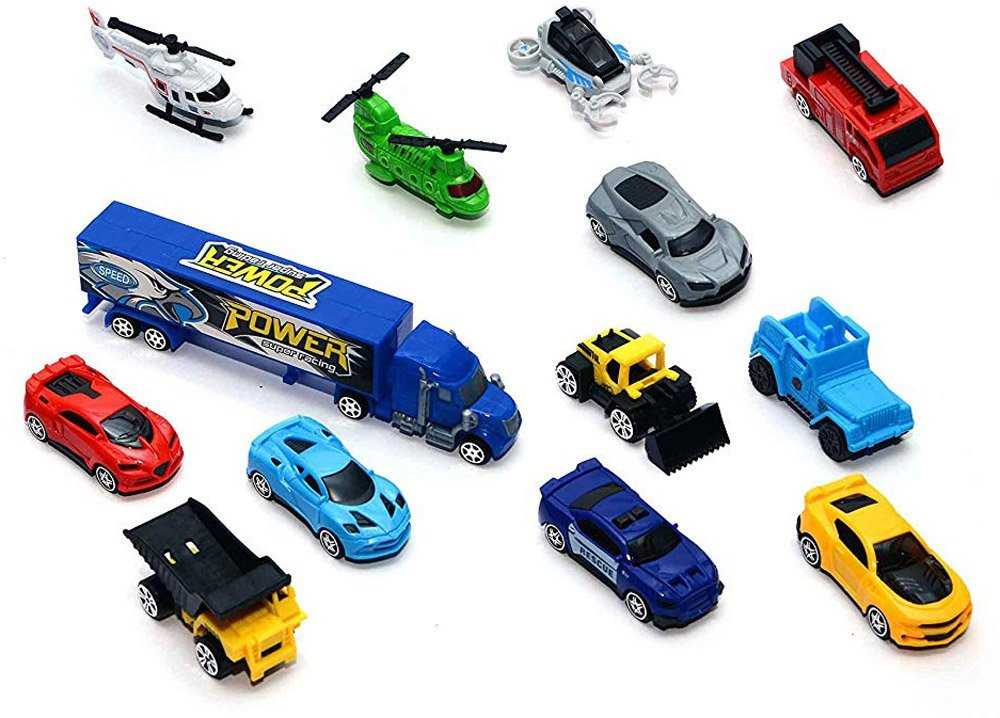 Jokomisiada Didelis sunkvežimis. Sunkvežimis su žaisliniais automobiliais ZA2914