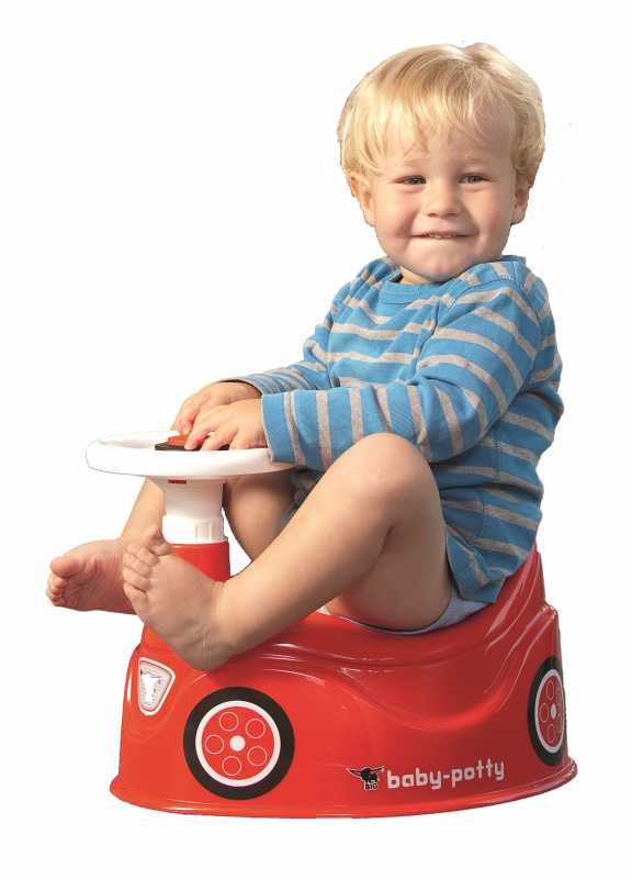 BIG Nocnik Bobby Car raudonas automobilis su vairu