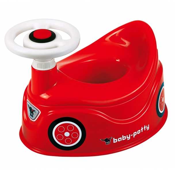 BIG Nocnik Bobby Car raudonas automobilis su vairu
