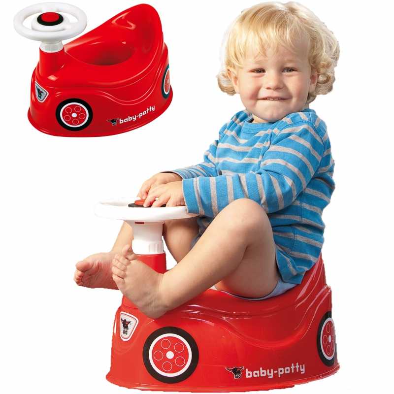 BIG Nocnik Bobby Car raudonas automobilis su vairu