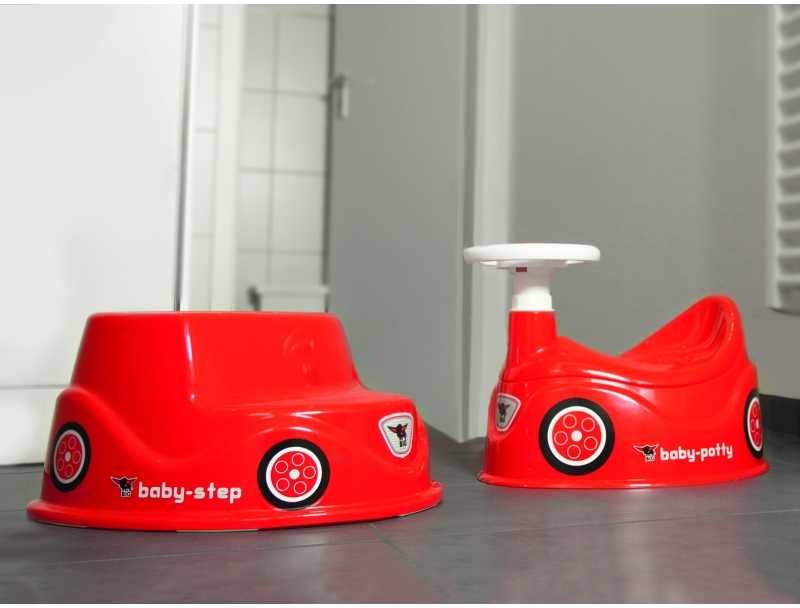 BIG Nocnik Bobby Car raudonas automobilis su vairu