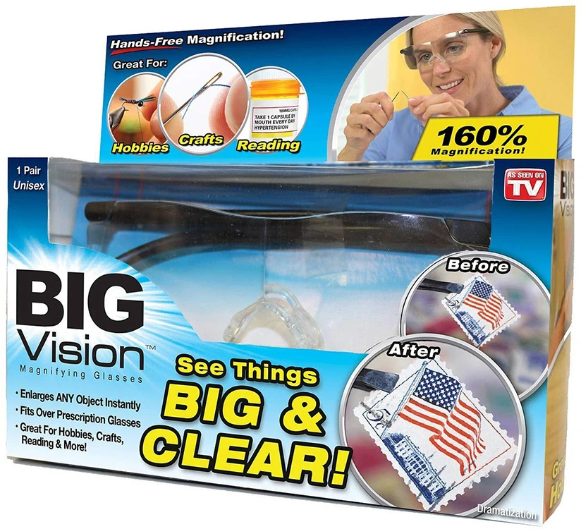 Didinamieji akiniai Big Vision, 120%