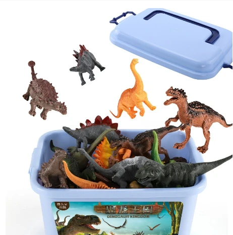 Dinozaurų figūrėlių rinkinys 44 vnt su dėže