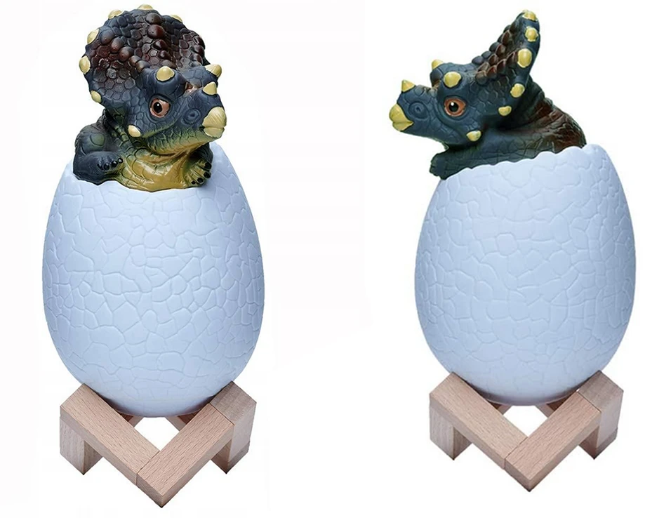Naktinė lempa Triceratops kiaušinis RGB LED