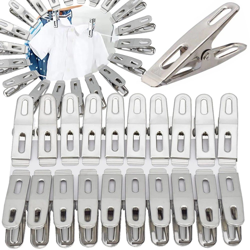 Skalbinių segtukai, 20 vnt, metaliniai