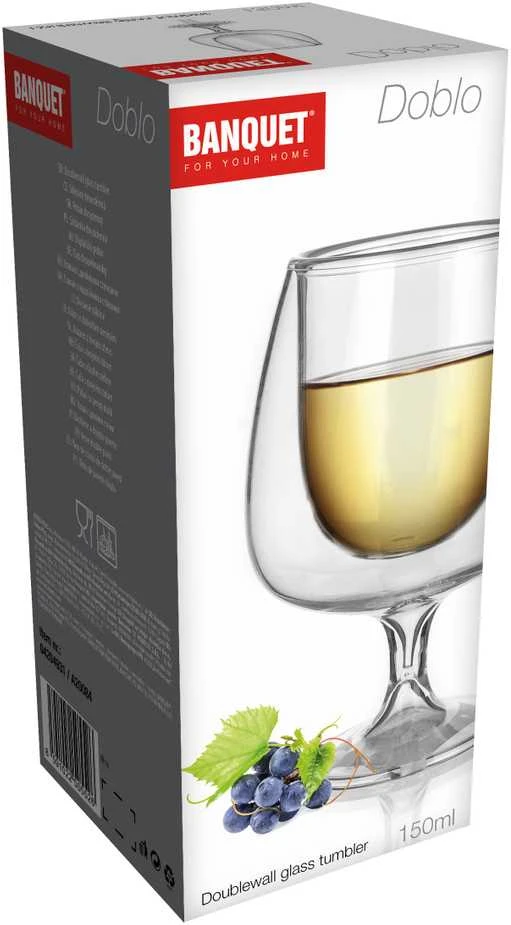 Dvigubas puodelis ant kojos Doblo 150 ml