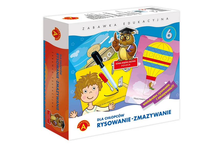 Alexander Edukacinis žaidimas Aleksandras - „Owl Wise Head“ - berniukams - piešimo ištrauka 6