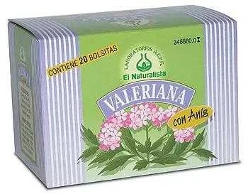 El Natural Valeriana Con Anis 20 Infuziniai paketėliai